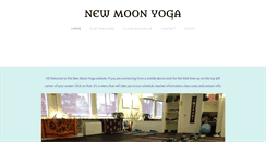 Desktop Screenshot of newmoonyoga.org